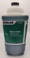 Sealed Ecolab 6149461 2.5ga (9.46 L) Market Clean Alkaline Daily Floor Cleaner
