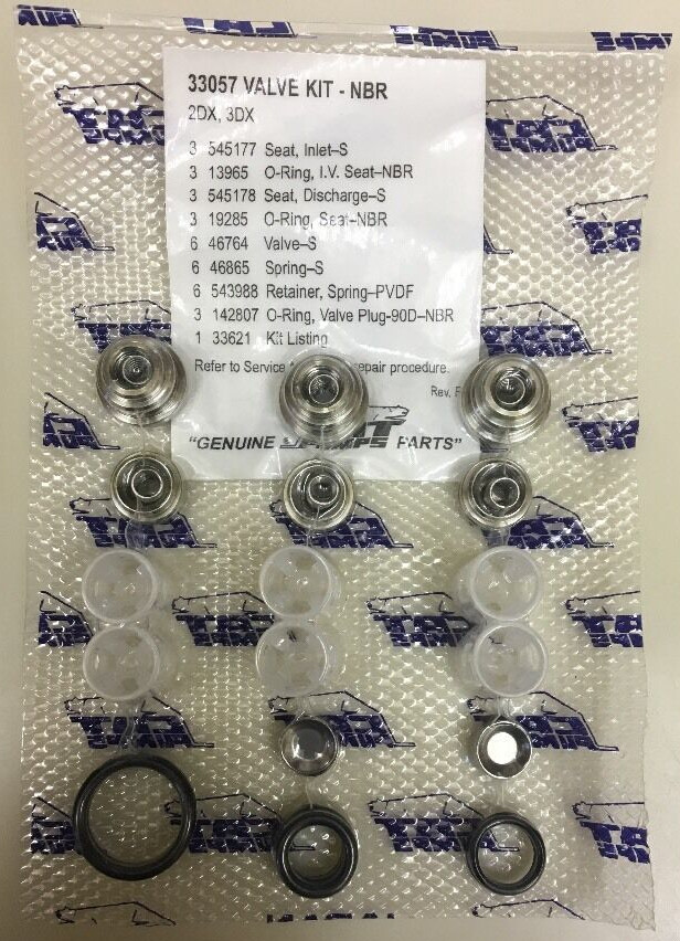 Cat Pumps 33057 Valve Kit OEM, Cat Pump 2DX, Cat Pump 3DX