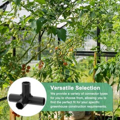 M METERXITY 12 Pcs 11mm Greenhouse Frame Building 4 Way Right Angle