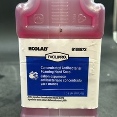 EcoLab Concentrated Foam Hand Sanitizer 6100872 (44 Fl Oz / 1.3L) Pack of 2