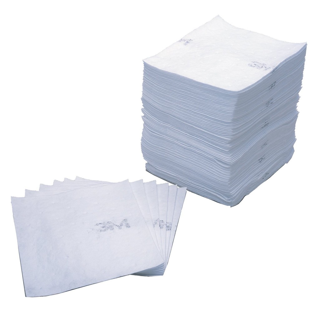 3M High-Capacity Petroleum Sorbent Pads – White, 100 Pack (HP-156)