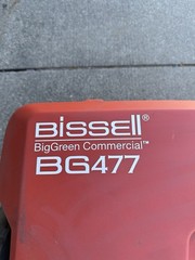 BISSELL 31″ Triple Brush Walk Behind Sweeper Manual, 1.76 Cu Ft Capacity BG-477