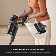 Eureka Cordless Stick Vacuum Cleaner ReactiSense 440, 60-Min NEC440BK, Black