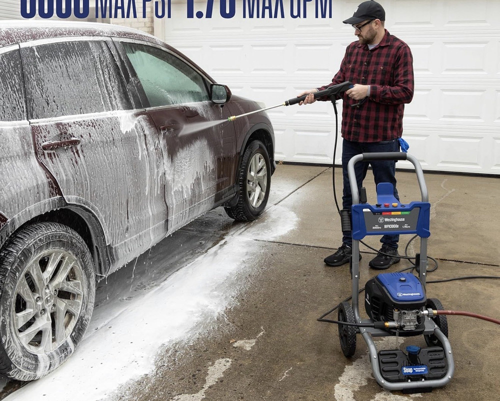 Westinghouse WPX3000e Electric Pressure Washer 3000 PSI 1.76 GPM 25ft Hose Soap…