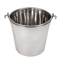 Lindy’s 6-Quart Stainless Steel Bucket, Durable Seamless 6 quarts, Silver