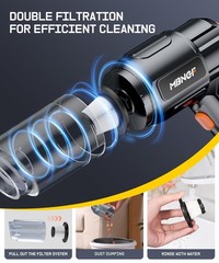 Car Vacuum Portable Cordless, 35000PA High Power Suction & Blower, Wireless H…