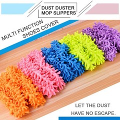 Cosywell 5 Pairs 10 PCS Mop Slippers for Floor 5 Women/7 Men, Colorful
