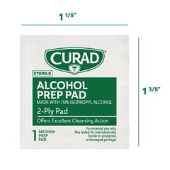 Curad, Alcohol Prep Pads, Medium 100 Count (Pack of 4), Original Version