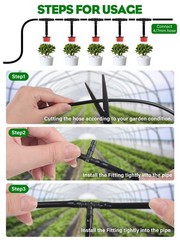 Kalolary 100PCS 1/4″ Universal Barbed 100 Count – 3.50 × 2.00 × 0.4 cm, Black