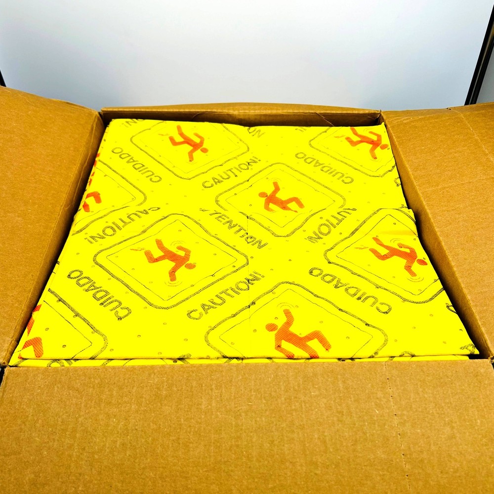 Spilfyter HVU-75 Universal SM Sorbent Pads 16in x 18in Hi Vis Yellow DW 100/Box
