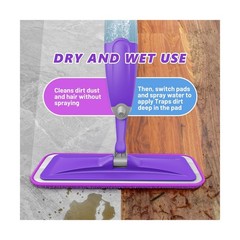 HOMTOYOU Spray Mops for Floor Cleaning: Wet Mop for Hardwood Ti… FAST USA SHIP