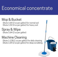 Stride Citrus Neutral Floor Cleaner, 1-Gallon Concentrate, Pack of 4