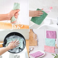Reusable Microfiber Kitchen Cleaning Cloths – Super Small, Multicolour