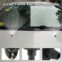 2PCS Front Windshield Washer Nozzles Universal Wiper Spray Jet Replacement Kit