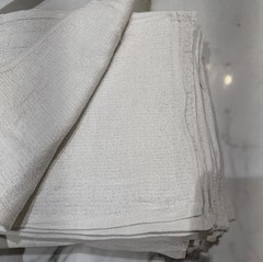 60 New Industrial Rags Towels White Large 12×12 Towel B-Grade