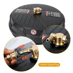 15″ Pressure Washer Surface Cleaner with 2 Extension Wand Quick Connect 3600PSI