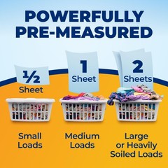 ARM & HAMMER Power Sheets Laundry Detergent Plus 42 Count (Pack of 1)