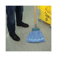 Boardwalk MWTMBCT Microfiber Looped-End Wet Mop Head – Medium, Blue (12/CT) New