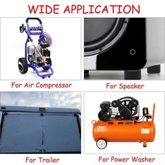 bizhala 8PCS 192310GS Air Compressor Isolator Rubber Feet Foot Mount Black