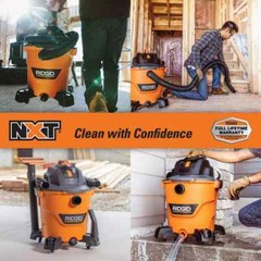 RIDGID 12 Gallon 5.0 Peak HP NXT Wet Dry Vac w/ General Debris Filter & Hose