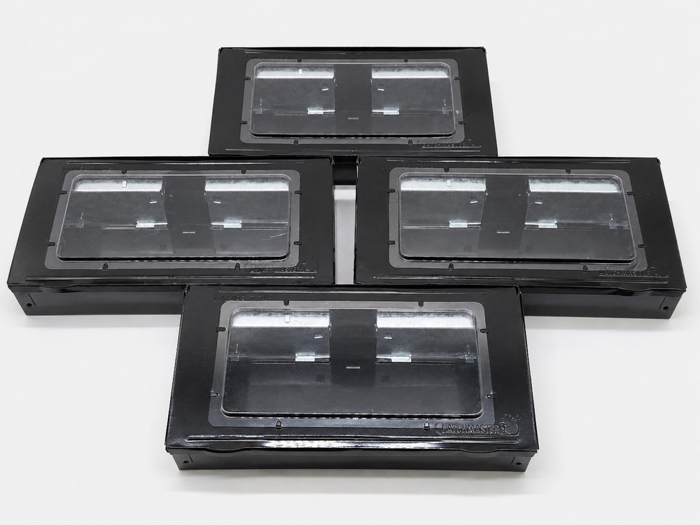 Catchmaster Mouse Rat Trap 4 Pack Multi Catch Window Top 612MC-BLK
