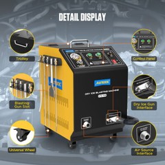 AUTOOL Dry Ice Blasting Cleaning Machine Dry Ice Blaster for Car Ships Aviation