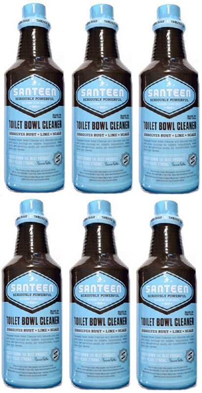 Santeen 0100-6 32 oz Industrial DeLimer & Toilet Bowl Urinal Cleaner – 6 Pack