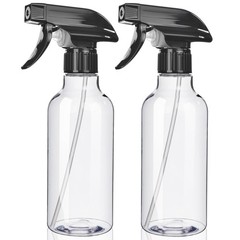 Uineko Spray Bottles 2-Pack, 10 Oz, Mist & Stream, Heavy 10 Ounces, Clear