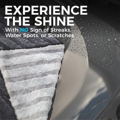The Rag Company Gauntlet Car Drying Towel – 30in x 36in, Ice Grey +