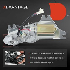 A-Premium Rear Windshield Wiper Motor Compatible Honda Odyssey 2005 2006 2007
