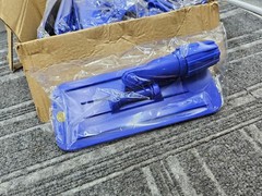 (QTY 9) 280137 Swivel Pad Holders 4″ x 9″ w/ Locking Collar Blue
