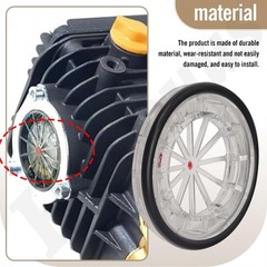 5140114-67 Pressure Washer Pump Glass Oil Cover & O-Ring Kit Compatible BLACK