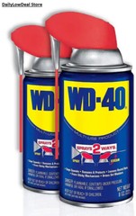 2 PACK Original WD-40 Formula, Multi-Purpose Lubricant Spray 8 oz + Smart Straw