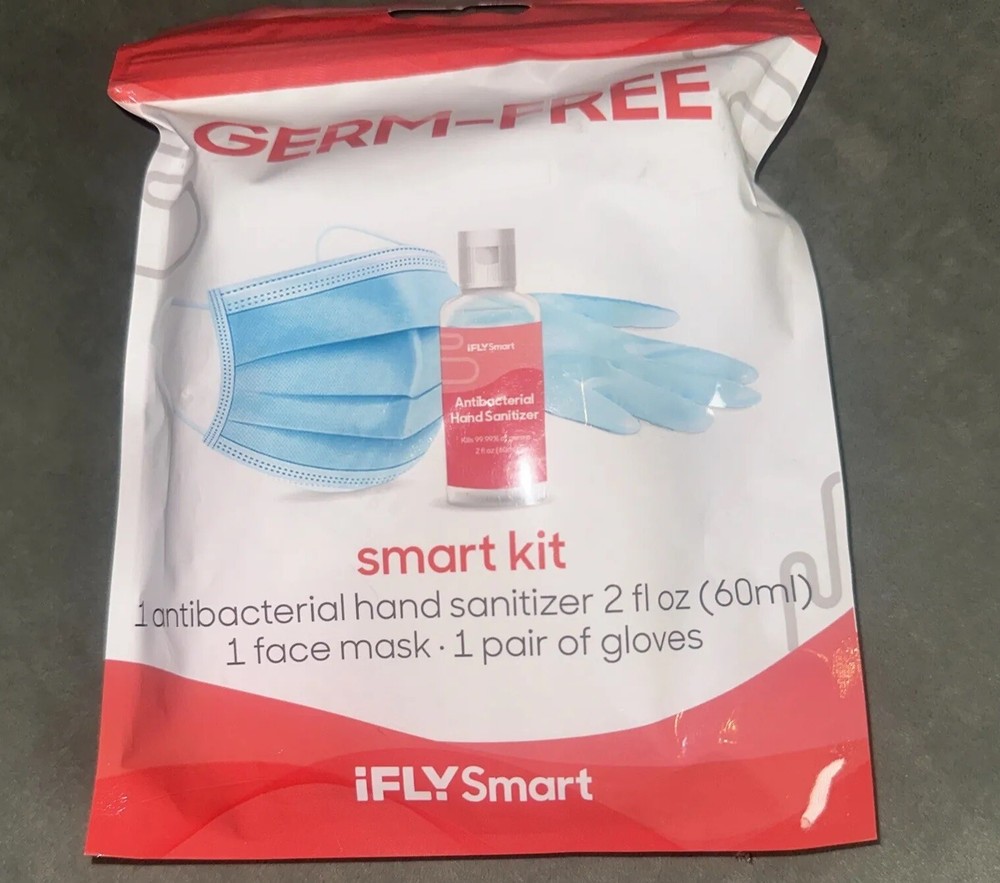 Ifly Smart 9-A001GK Stay Protected Travel Germ-Free Smart Kit. New In Packaging