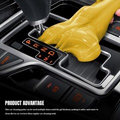 Universal Cleaning Gel Putty for Automotive, Keyboard, Camera, and Printers (Yel