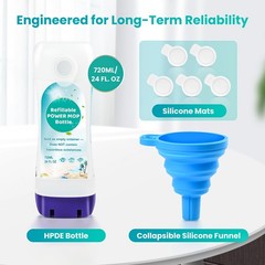 ​Refillable Bottle for Swiffer® Power Mop™, 720ML / 24 FL.OZ Reusable White