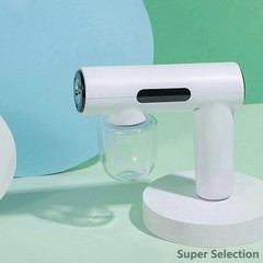 Portable Electric Spray Gun W/ Blue Light Rechargeable Fine Mist For Home Travel