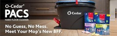 O-Cedar RinseClean Microfiber Spin Mop & Bucket Floor Cleaning System with 4