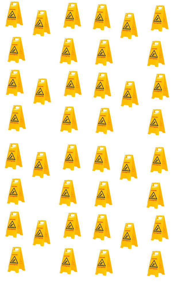 Action 40 Piece Warning Sign-Caution Slip Hazard-Caution Smooth Top Quality