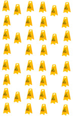 Action 40 Piece Warning Sign-Caution Slip Hazard-Caution Smooth Top Quality