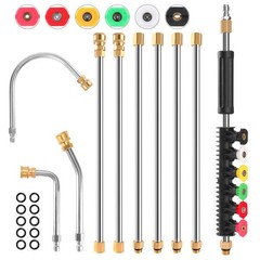 Gutter Cleaning Tools From the Ground, 10 Pack 9 FT 9FT(108IN)-10PCS, Silvery
