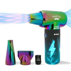 Compressed Air Duster – Electric for Hair Barber, 3 Gear Mini Green