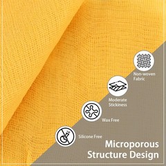8 Pack Tack Cloths, Rags for Woodworking, 17.7 x 35.4 in Tac Yellow