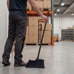 Restaurantware Rw Clean 12 X 2 X 39 Inch Angle Broom 1 Clip Back Sweeping Broom
