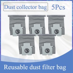 5Pcs Dust Collector Filter Bags Replace For Panasonic MC-CG381 Vacuum Cleaner