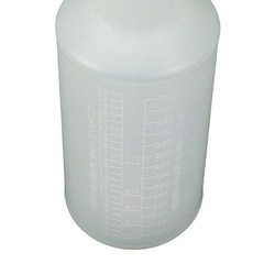 Impact Plastic Bottles with Graduations, 32 oz, Clear, 12/Carton