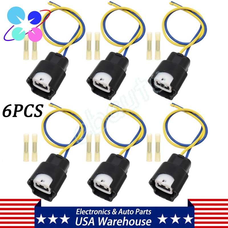 6Pcs Fuel Injector Wiring Harness for Nissan Frontier Nissan Xterra 1999-2006