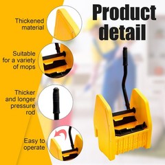 Sasylvia Yellow Mop Wringer Replacement Down Press Bucket