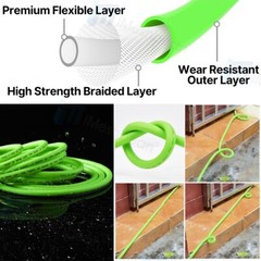 3600PSI High Pressure Power Washer Hose M22-14mm&15mm Super Flexible Extension