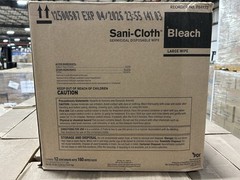 PDI Sani-Cloth Bleach Germicidal Wipes 12 Cans 165 Wipes Per Can